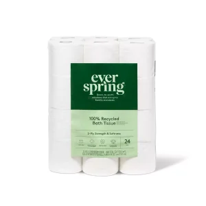 100% Recycled Toilet Paper Rolls