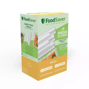 FoodSaver 8"& 11" Heat-Seal Rolls - FSFSBF0746-000: Vacuum Sealer Bags, Clear Plastic, 5 Pieces, FoodSaver Seals